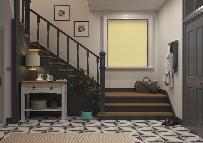 Rimini (Blackout), Sand & Optima Linen - Double Roller Blind - Image 7